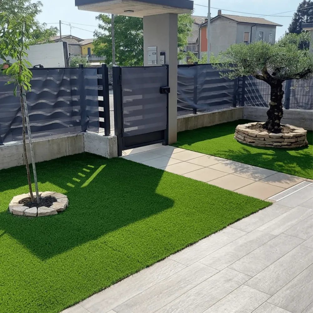 Diserbante per Erba sintetica verde per giardino "Happes" tappeto erboso drenante alta qualità