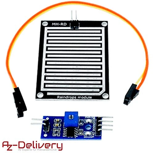 AZDelivery 3 x Moduli Sensore Pioggia Acqua Piovana per Arduino con eBook
