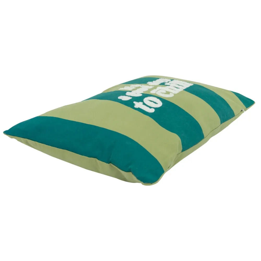 Rectangular cushion green - It’s good day to chill