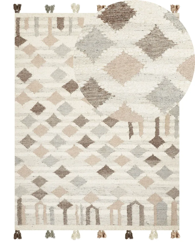 Tappeto kilim lana multicolore 160 x 230 cm KAGHTSRASHEN