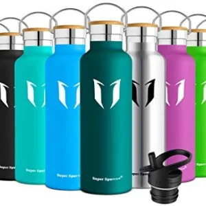 Super Sparrow Bottiglia - Borraccia Termica Acqua 750ml-25oz, Verde Scuro