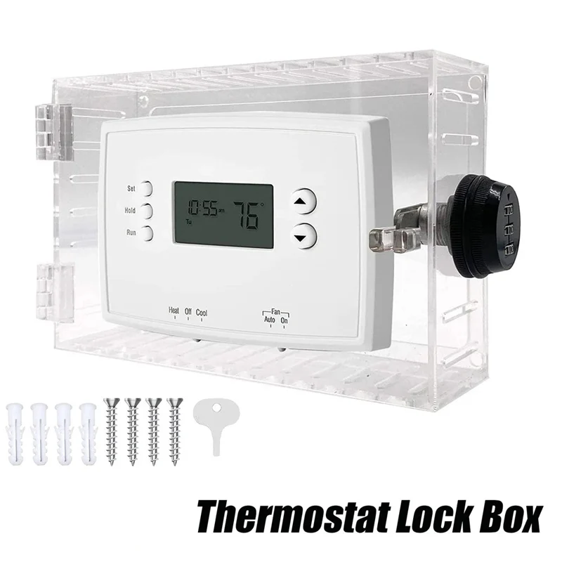 Copertura Universale per Termostato Acrilico con Serratura Combinazione – Protezione da Parete