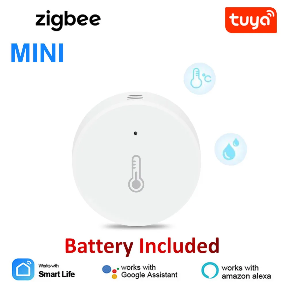 Sensore di Temperatura e Umidità Tuya Zigbee 3.0 Monitoraggio Remoto tramite l'APP Smart Life