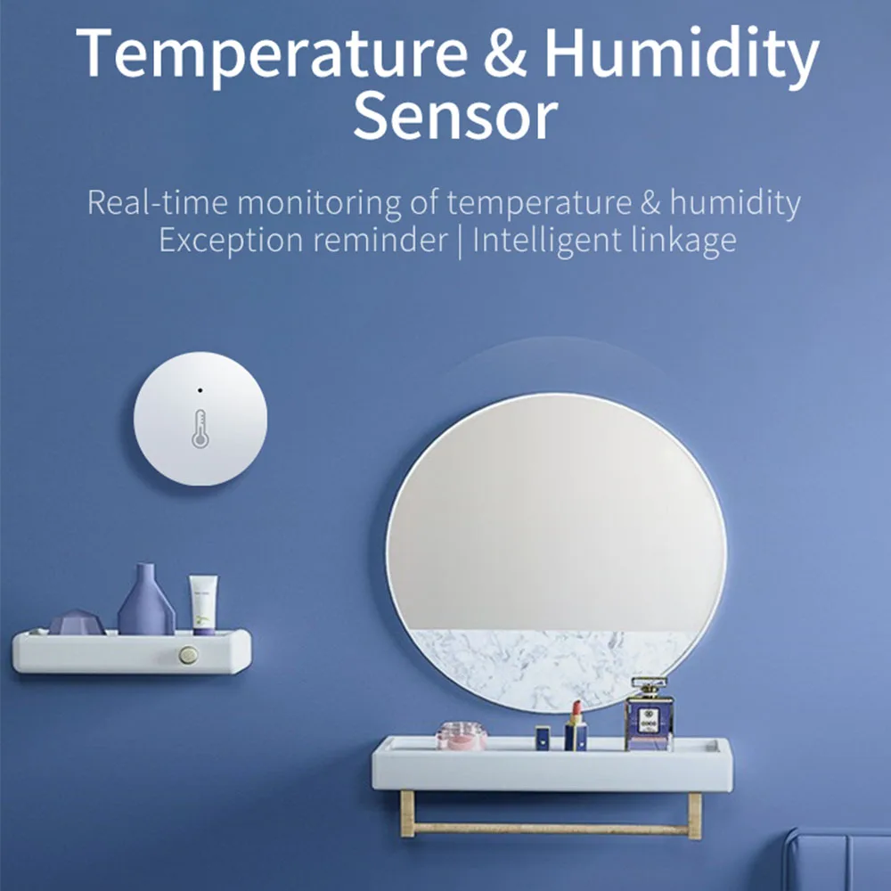 Sensore di Temperatura e Umidità Tuya Zigbee 3.0 Monitoraggio Remoto tramite l'APP Smart Life