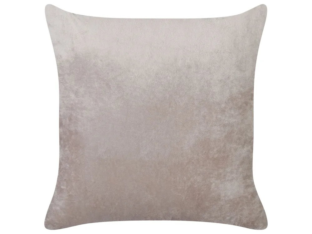 Set 2 Embossed Cushions Brown SURMI