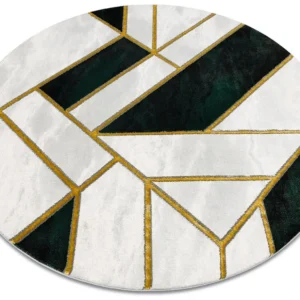 Tappeto EMERALD esclusivo 1015 cerchio - glamour, elegante Marmo, géo cercle 160 cm per Creare Pattern