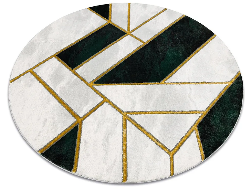 Tappeto EMERALD esclusivo 1015 cerchio - glamour, elegante Marmo, géo cercle 160 cm per Creare Pattern