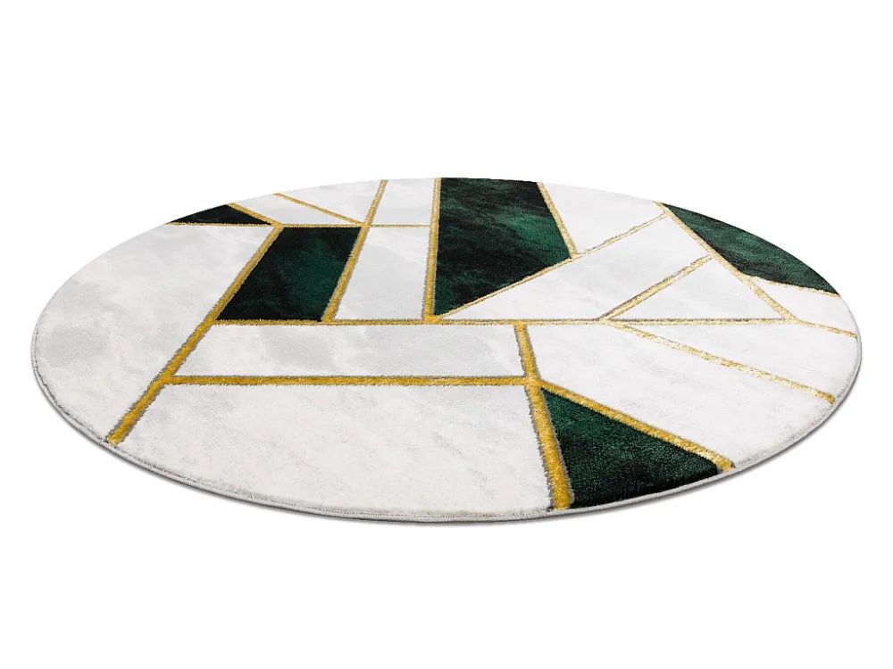 Tappeto EMERALD esclusivo 1015 cerchio - glamour, elegante Marmo, géo cercle 160 cm per Creare Pattern