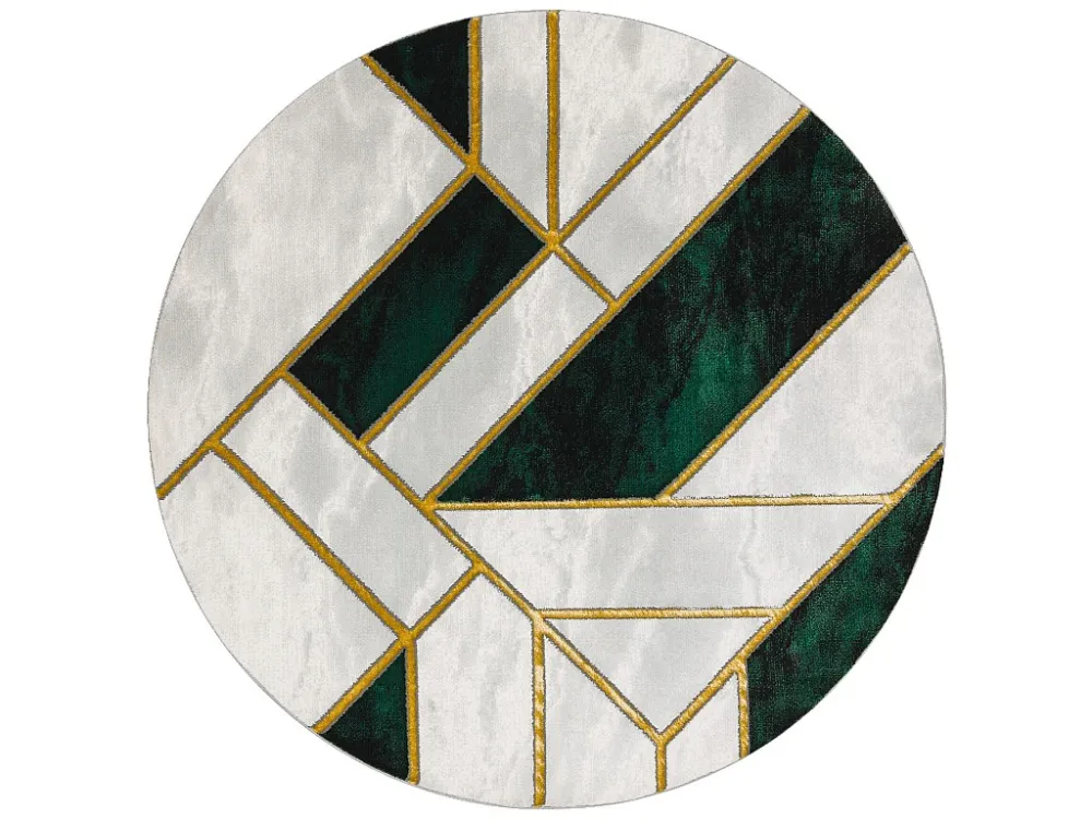 Tappeto EMERALD esclusivo 1015 cerchio - glamour, elegante Marmo, géo cercle 160 cm per Creare Pattern