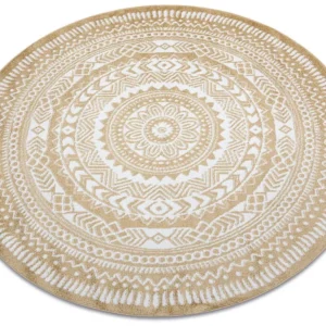 Tappeto FUN Napkin tovagliolo cerchio - crema cercle 120 cm con Custodia Protettiva