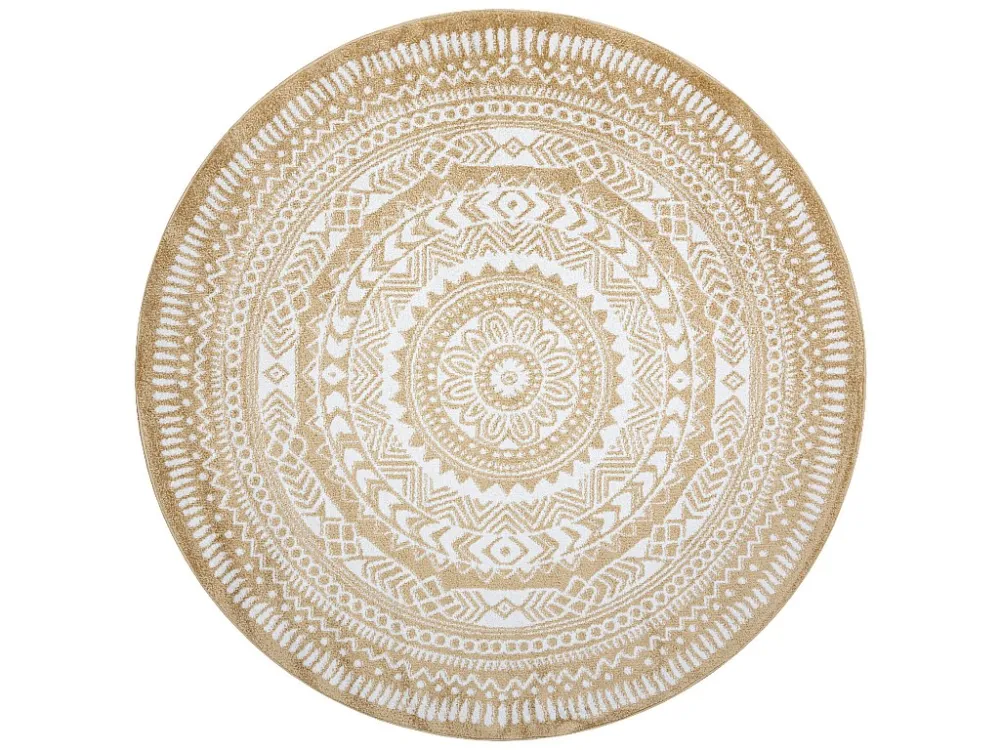 Tappeto FUN Napkin tovagliolo cerchio - crema cercle 120 cm con Custodia Protettiva