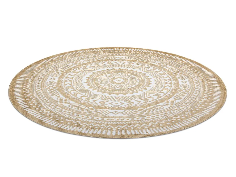 Tappeto FUN Napkin tovagliolo cerchio - crema cercle 120 cm con Custodia Protettiva