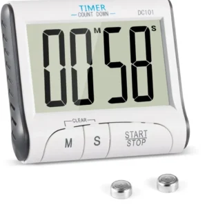 Timer Cucina, YXwin Magnetico Digitale Elettronico 24 Ore Timer da Cucina con Display LCD e Allarme Forte Conto Alla Roves...