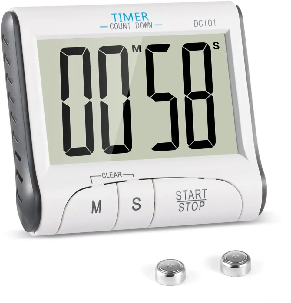 Timer Cucina, YXwin Magnetico Digitale Elettronico 24 Ore Timer da Cucina con Display LCD e Allarme Forte Conto Alla Roves...