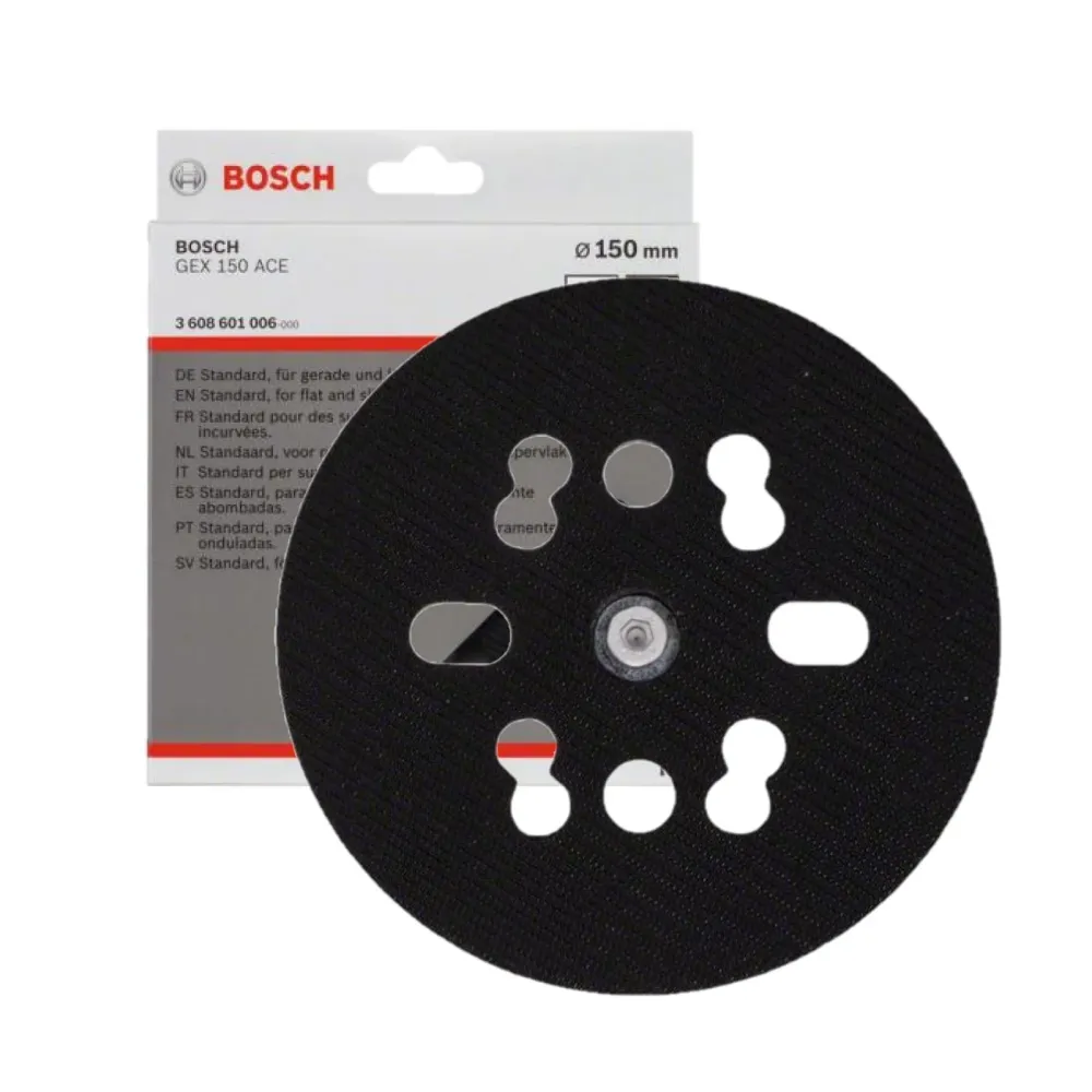 Platorello per levigatrice BOSCH GEX150ACE semirigido diametro 150mm 8 fori