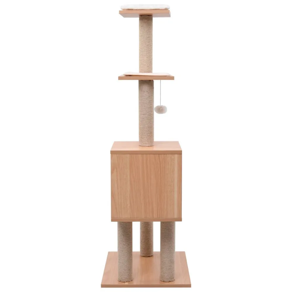 Albero per Gatti con Tappeto Tiragraffi Sisal 123 cm