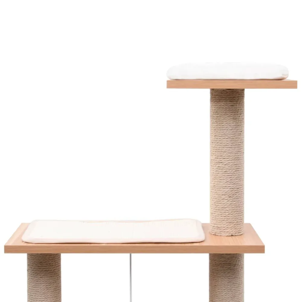 Albero per Gatti con Tappeto Tiragraffi Sisal 123 cm