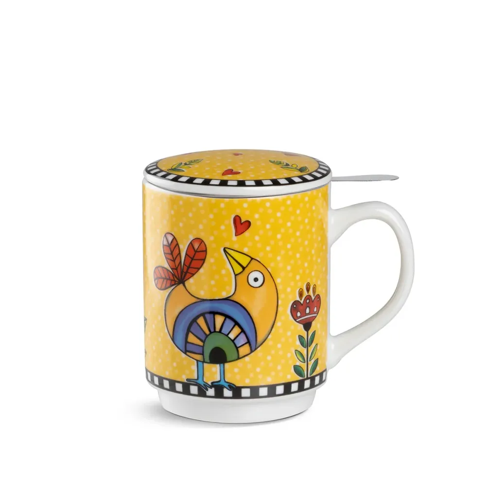 Tisaniera 350 ml "Cocoricò" Giallo Egan