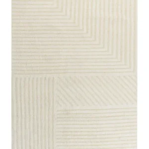Lana Cardata di Alta Qualità Tappeto lana nocciola 160 x 230 cm ABEGUM