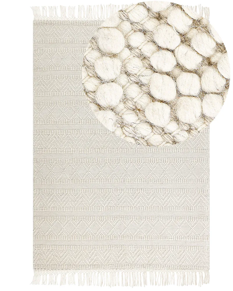 Tappeto lana nocciola 160 x 230 cm PERTEK