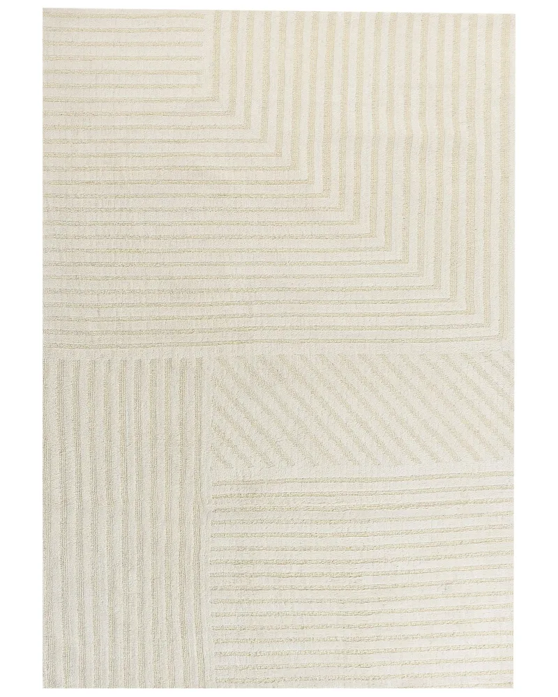 Tappeto lana sabbia 160 x 230 cm ABEGUM