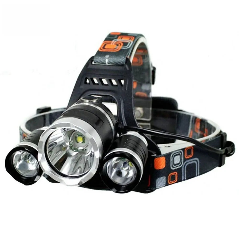 Tekone Torcia LED Frontale Ricaricabile con Zoom e 3 LED