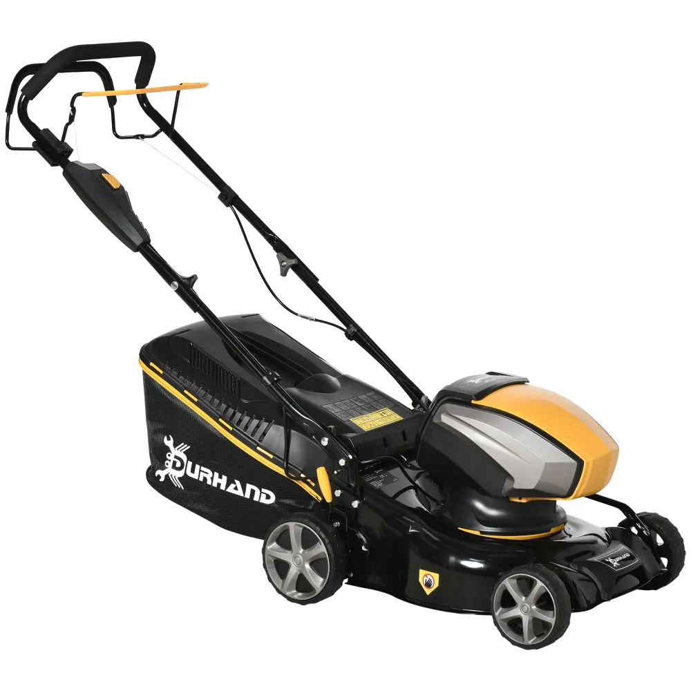 Easycomfort DURHAND Tagliaerba Batteria, Motore 800W, Tosaerba Elettrico, Larghezza di Taglio 42cm, 6 Altezze di Taglio 25...