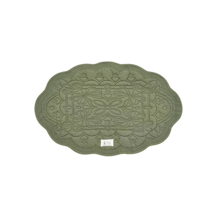 Tovaglietta americana ovale shabby salvia Ricordi NUVOLE DI STOFFA