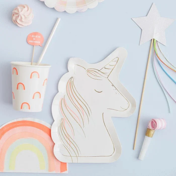 Grande Piatto Unicorno - Set da 8