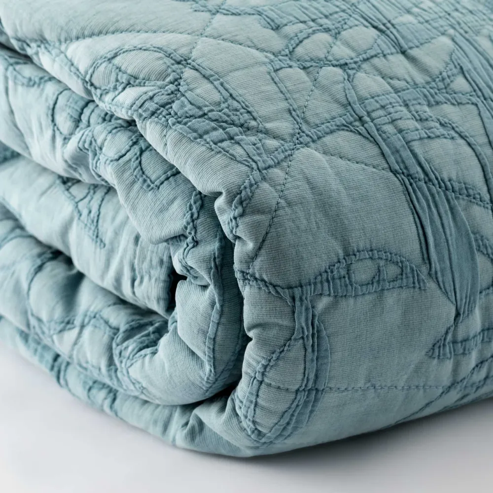 CHLOE' - Trapuntino Jacquard - Azzurro