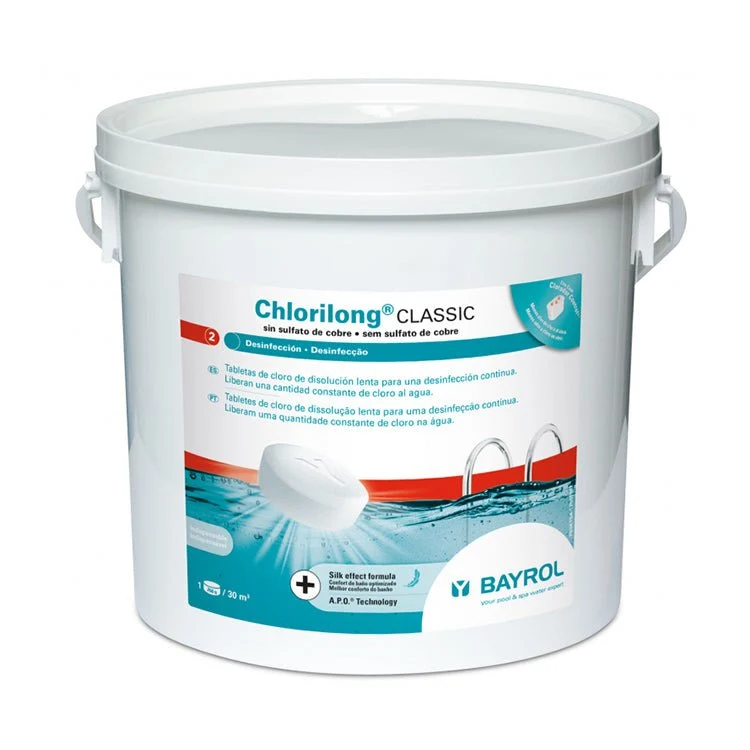 Bayrol - Pastiglie di cloro multifunzione Chlorilong classic 250 g 5 Kg