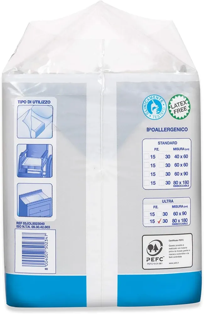 TRAVERSE MONOUSO SALVALETTO RIMBOCCABILI FARMEX 80×180 - 30 PZ