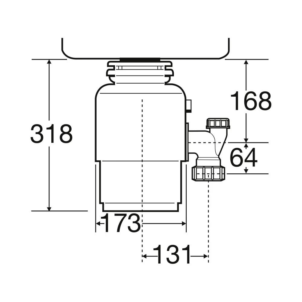 Tritarifiuti Alimentari InSinkErator serie M Modello 56