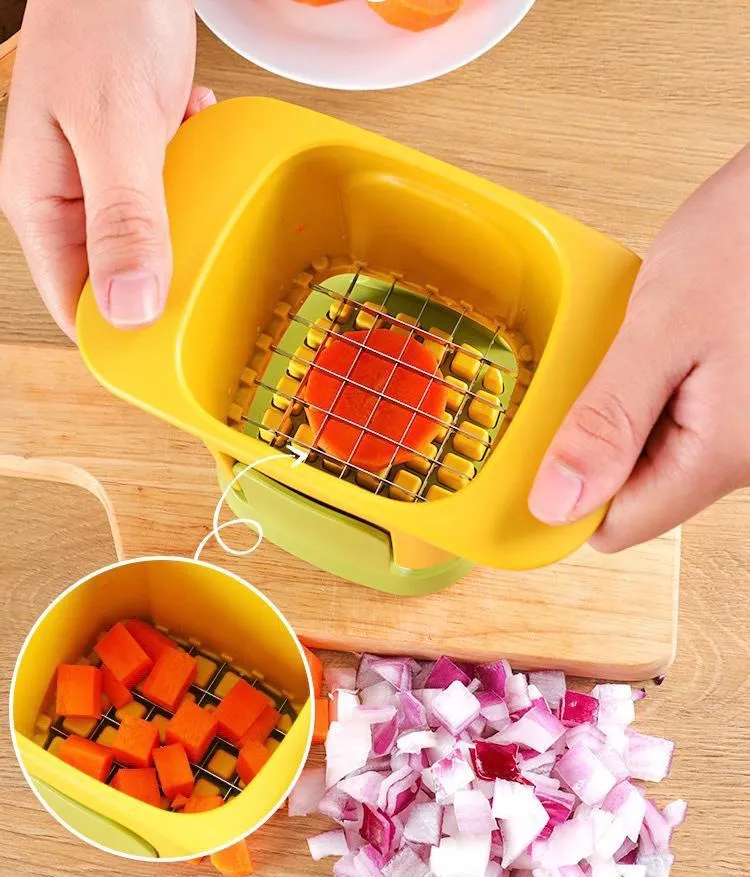 Tritaverdure 2 1 per tagliare dadini tritaverdure staccabile tritaverdure multifunzionale per tagliare cubetti frutta cipo...