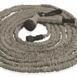 Tubo Pompa Canna dell'Acqua Estensibile 45 mt con Pistola Soriani Gardenlike Grigio