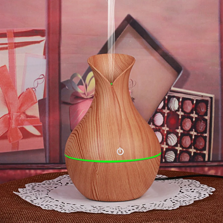 Umidificatore ultrasuoni diffusore aromi oli essenziali per aromaterapia legno