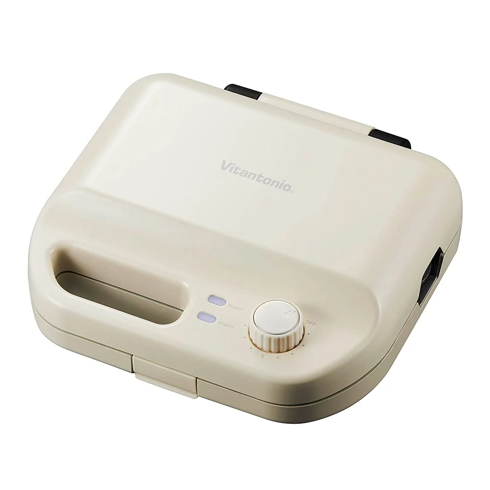 Vitantonio Waffle e Hot Sand Baker 2 Tipi di Piastra VWH-50-I Ivory 900W