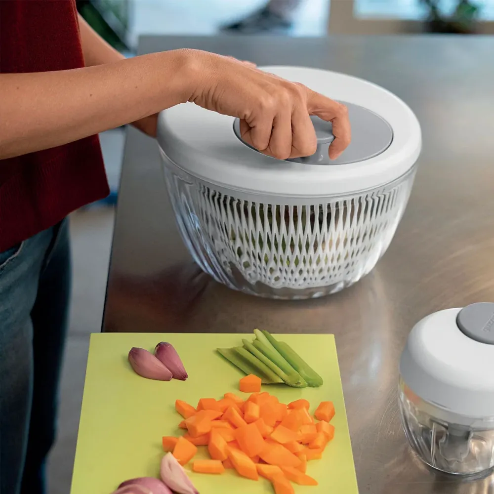GUZZINI Preparation Centrifuga per Insalata Spin&Store 5L Bianco Plastica