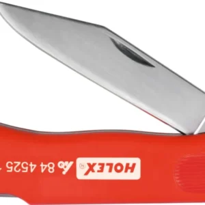 HOLEX Coltello spellafili con impugnatura plastica, richiudibile, Modello: 1F