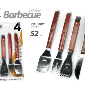 Set per barbecue - la confezione comprende 4 attrezzi per barbecue