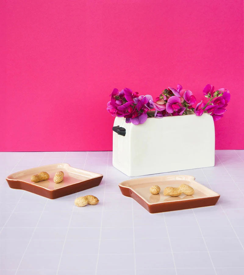 Set di due piatti per toast