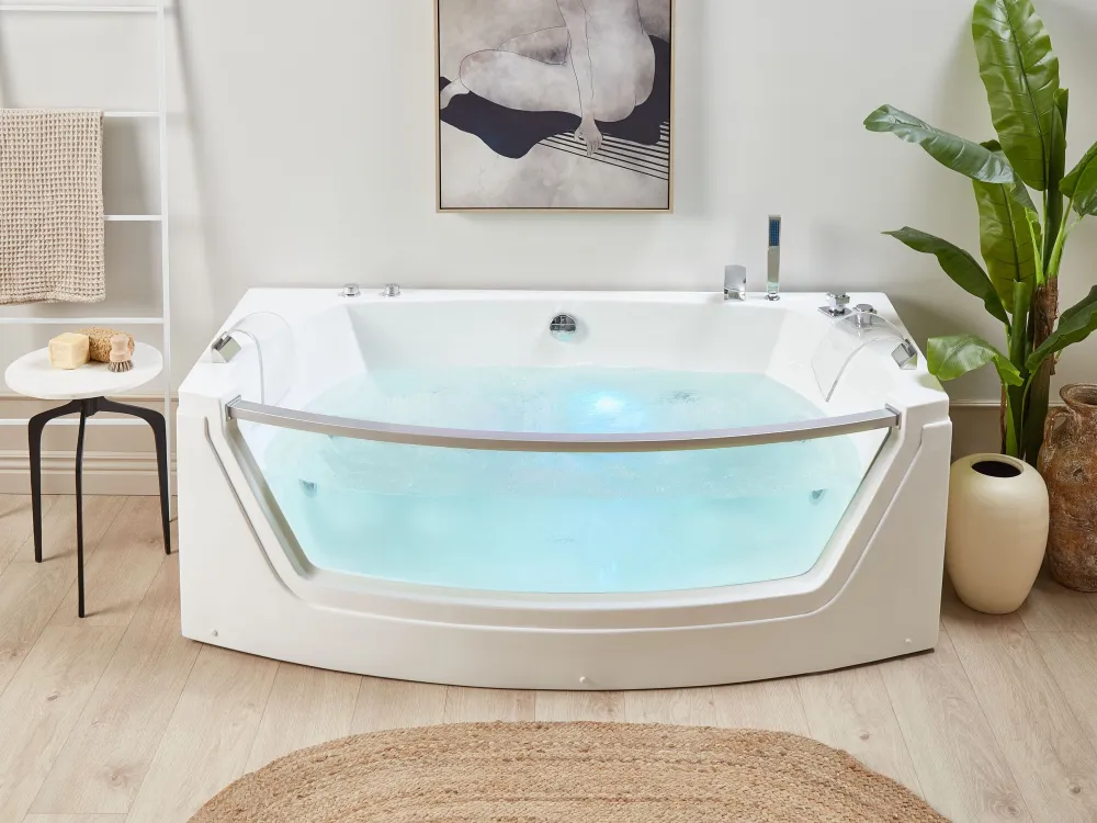 Certificato CE Vasca da bagno idromassaggio con LED 175 x 85 cm FUERTE