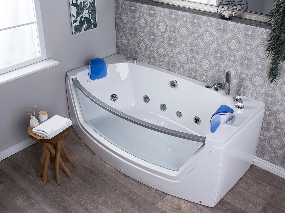 Certificato CE Vasca da bagno idromassaggio con LED 175 x 85 cm FUERTE