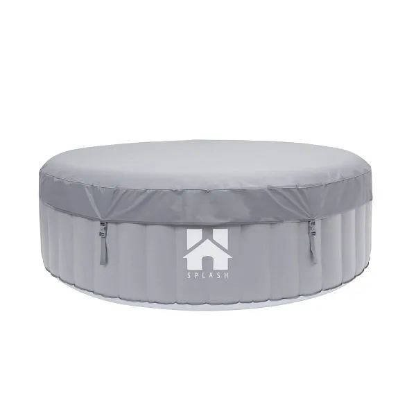 HOME DELUXE Piscina idromassaggio da esterno SPLASH Uni - Grigio - 6 persone 32309