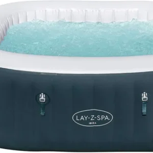 Piscina Idromassaggio Gonfiabile Riscaldata Ø180 cm 6 Persone Bestway Ibiza Lay-Z Air Jet