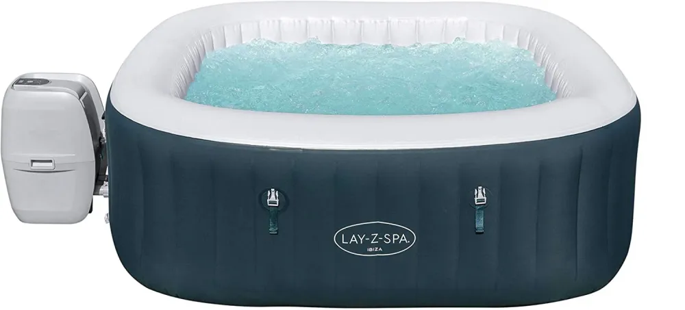 Piscina Idromassaggio Gonfiabile Riscaldata Ø180 cm 6 Persone Bestway Ibiza Lay-Z Air Jet