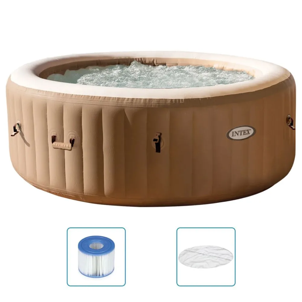 Riscaldamento Integrato Intex Vasca Idromassaggio Rotonda PureSpa 196x71 cm