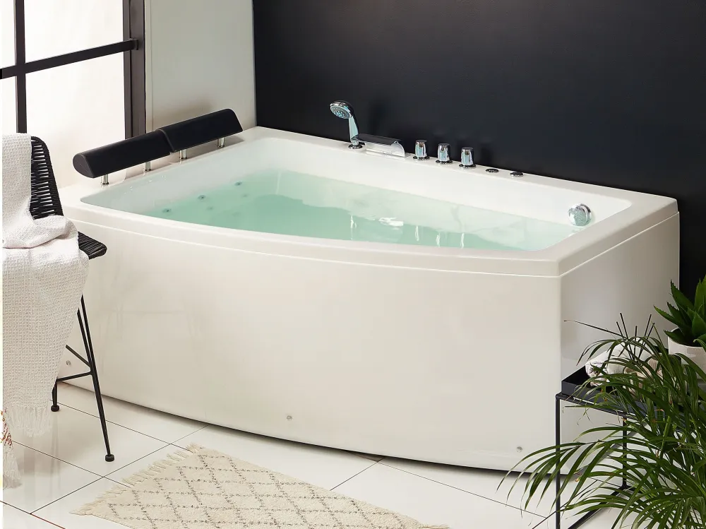 Riscaldamento Integrato Vasca da bagno con idromassaggio destra 182 x 122 cm SERRANA