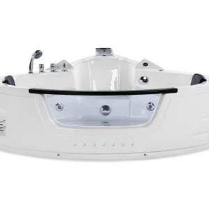 Spa da Esterno Vasca idromassaggio angolare bianca LED 214 x 155 cm MARTINICA