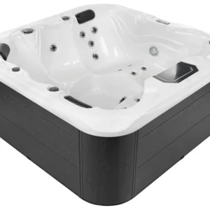 Spa Portatile Idromassaggio da esterno LED acrilico bianco grigio e argento 200 x 200 cm LASTARRIA